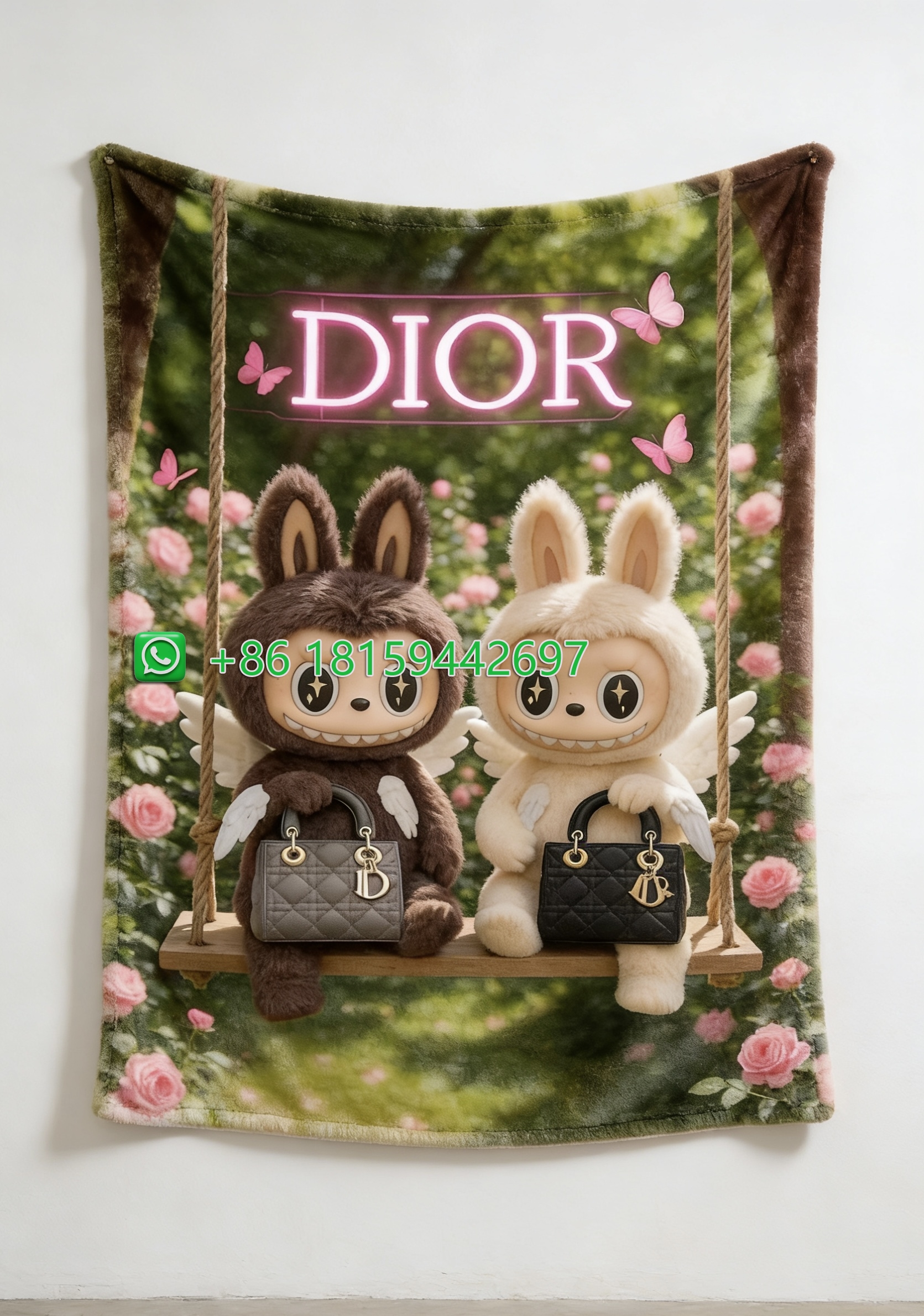 Dior Throw Blankets